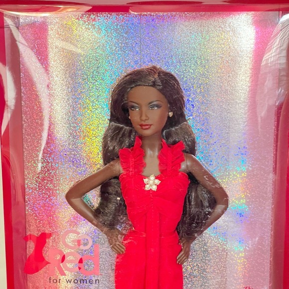 Mattel 2007 Go Red African American Barbie Doll American Heart Association - Picture 1 of 4